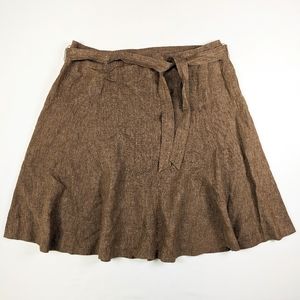 Talbots Linen Skirt, Midi Length, Women's 18, Tie Waist, Flowy